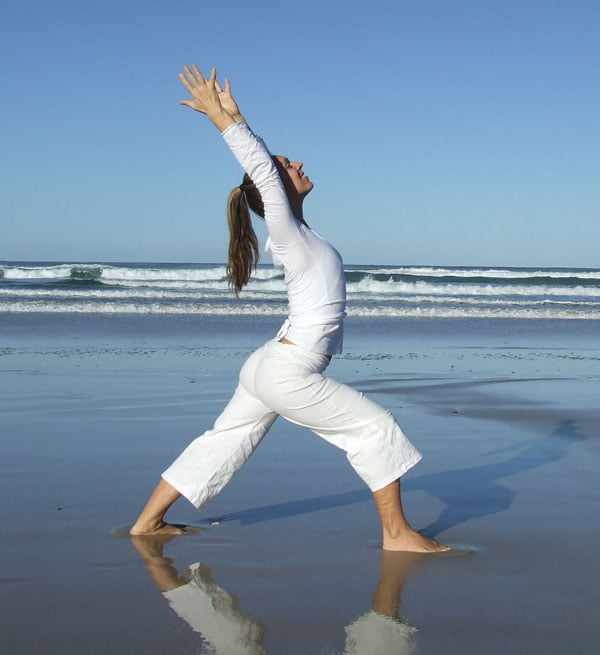 3. Warrior 1 Vinyasa Flo Fenton Intouch Yoga Byron Bay